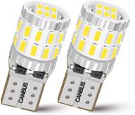 🚗 tangmige 2 pack premium 194 and t10 led light bulbs, xenon white, error-free for car interior and exterior lights logo