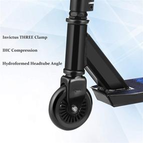 img 1 attached to 🛴 Hikole Pro Scooter for Kids Boys Girls Teens 8 Years and Up - Freestyle Tricks Scooter - Entry Level Stunt Scooter for Skatepark and Street Tricks