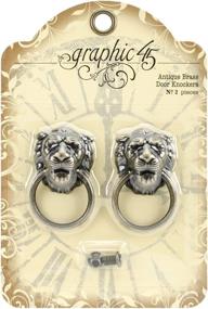 img 1 attached to Exquisite Graphic 45 Antique Brass Door Knockers – Timeless Elegance for Your Doorway