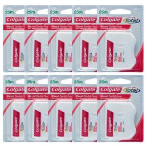 img 2 attached to 🦷 Colgate Total Dental Floss (10-Pack) - Convenient Oral Care Solution for Ultimate Cleanliness