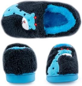 img 2 attached to Non-Slip Cartoon Animal Slippers for Boys and Girls - Lightweight Cotton Toddler Shoes with Elastic Bands, Cushioning Insoles - Indoor Soft and Comfortable Slipper