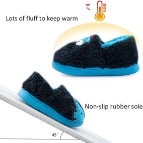 img 1 attached to Non-Slip Cartoon Animal Slippers for Boys and Girls - Lightweight Cotton Toddler Shoes with Elastic Bands, Cushioning Insoles - Indoor Soft and Comfortable Slipper