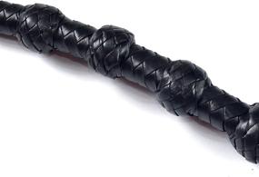 img 1 attached to Ardour Crafts 3-Feet Long Genuine Leather Whip - 08 Plait Heavy-Duty Bullwhip with 4 Slapper Tails