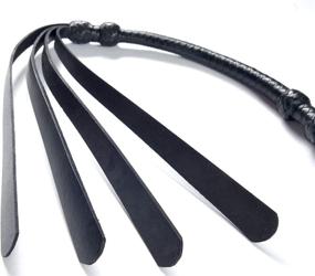 img 3 attached to Ardour Crafts 3-Feet Long Genuine Leather Whip - 08 Plait Heavy-Duty Bullwhip with 4 Slapper Tails