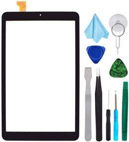 img 4 attached to 📱 T Phael Black Touch Digitizer Screen Replacement (NO LCD) for Samsung Galaxy Tab A 8.0 2018 SM-T387 - Pre-Installed Adhesive & Tools Included