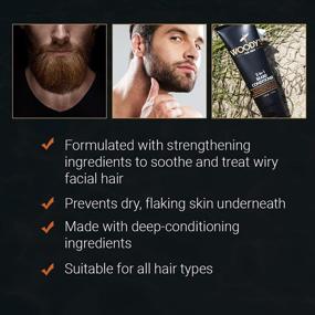 img 1 attached to 🏻 Woody's 4oz 2-in-1 Beard Conditioner