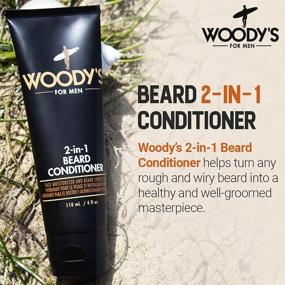 img 3 attached to 🏻 Woody's 4oz 2-in-1 Beard Conditioner