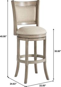 img 1 attached to Pulaski Boston Swivel Stool Standard