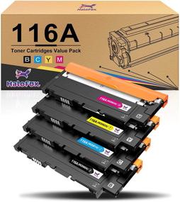 img 4 attached to 🖨️ HaloFox Compatible Toner Cartridge Replacement for HP 116A W2060A W2061A W2062A W2063A, Compatible with HP 150A MFP178nw 179fnw - Black, Cyan, Yellow, Magenta, Pack of 4