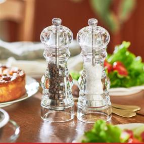 img 1 attached to 🌶️ Peugeot Nancy Pepper Mill: 8.75 Inch Clear Acrylic Grinder for Freshly Ground Seasonings