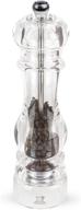 🌶️ peugeot nancy pepper mill: 8.75 inch clear acrylic grinder for freshly ground seasonings logo