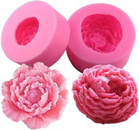 img 4 attached to 🌸 Silicone Peonies for Decorating, Crafting, and Chocolate Artistry in Fewo