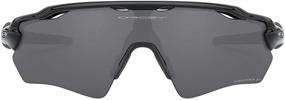 img 4 attached to Stylish Oakley Youth Kids' OJ9001 Radar EV XS Path Rectangular Sunglasses: Polished Black/Prizm Black Polarized (31 mm)