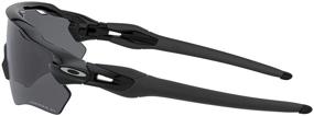img 1 attached to Stylish Oakley Youth Kids' OJ9001 Radar EV XS Path Rectangular Sunglasses: Polished Black/Prizm Black Polarized (31 mm)
