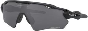 img 3 attached to Stylish Oakley Youth Kids' OJ9001 Radar EV XS Path Rectangular Sunglasses: Polished Black/Prizm Black Polarized (31 mm)