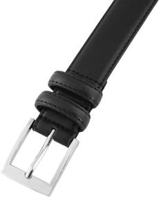 img 1 attached to Leather Belts Men Black Casual Men's Accessories and Belts