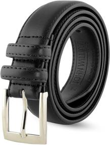 img 4 attached to Leather Belts Men Black Casual Men's Accessories and Belts