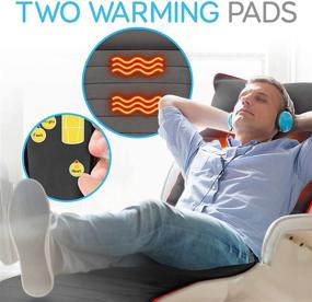 img 2 attached to 🛀 SereneLife SLMPDMSG45 - Full Body Vibrating Massage Mat with 10 Motors, Heating Pad, Warming Back Massager Mat, Relieves Stress & Muscle Pain