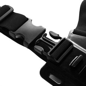 img 1 attached to 📸 GOHIGH Chest Mount Harness Elastic Camera Vest Strap with 3-Way Adjustable Base | Compatible with GoPro Hero 10/9/8/7/6/5/4/3/3+ Black/ Session/ Fusion, AKASO, Campark, DJI OSMO Action, YI 4K