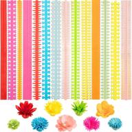 252-piece paper quilling flower kit: diy colorful petal quilling art strips – perfect tool for handmade crafts! logo