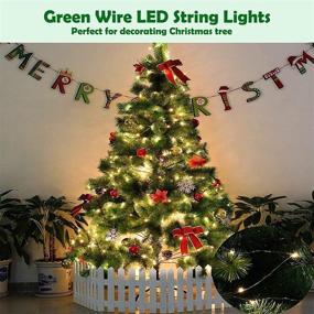 img 3 attached to UL Certified 99ft Green Wire Dimmable Christmas String Lights - XUNXMAS 300LED Warm White Fairy Lights with Remote Control, Waterproof for DIY Christmas Tree, Bedroom, Patio, Party - Indoor Outdoor Decor