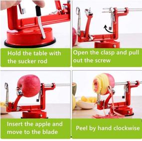img 1 attached to Magnesium Potato Spiralizer Durable Peelers，Stainless Kitchen & Dining