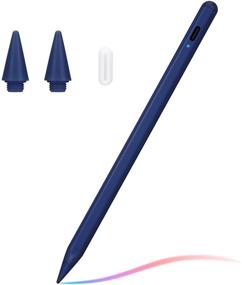 img 4 attached to 🖊️ Deep Blue Stylus Pen for 2018-2020 Apple iPad: No Lag, High Precision, Palm Rejection