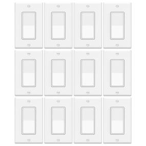 img 4 attached to 🔌 12-Pack - ELECTECK Single Pole Rocker Light Switch, 15A 120/277V, with Wall Plate - UL Certified, White