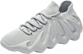 img 4 attached to 👟 Breathable TGoBro Men's Sneakers: Non-Slip Individual Fashion Shoes