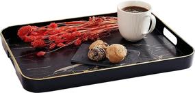 img 3 attached to 🍽️ Enhance Your Dining Experience with Sandiklife Decorative Rectangular Serving Tray