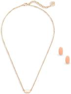 ожерелье с подвеской kendra scott, серьги логотип