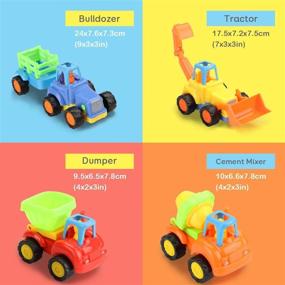 img 2 attached to 🚗 Entertaining Friction-Powered Cartoon Vehicles for Toddlers