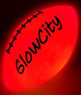 🏈 glowcity glow in the dark football: official sized light up football for kids, teens & adults - led lights & batteries included logo