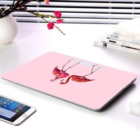 img 1 attached to HRH 2 In 1 Flamingo Couple PC Plastic Hard Case Cover And Silicone Keyboard Cover For MacBook New Air 13&#34