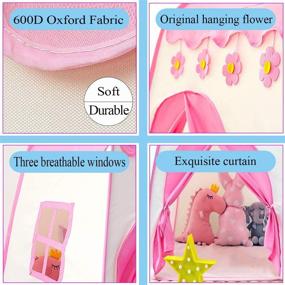 img 1 attached to 🏰 Discover Endless Fun with the HIHIYO Princess Playhouse: Foldable Children's Dream