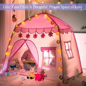 img 3 attached to 🏰 Discover Endless Fun with the HIHIYO Princess Playhouse: Foldable Children's Dream