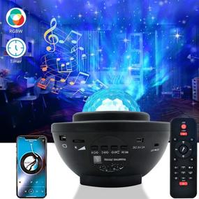 img 4 attached to RUISHINE Galaxy Projector Light for Bedroom - Ocean Wave Starry Projector with Remote Voice Control, Auto-Off Timer, Music Speaker, and Rotating LED Nebula Cloud Light - Perfect for Parties and Family Gatherings