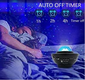 img 1 attached to RUISHINE Galaxy Projector Light for Bedroom - Ocean Wave Starry Projector with Remote Voice Control, Auto-Off Timer, Music Speaker, and Rotating LED Nebula Cloud Light - Perfect for Parties and Family Gatherings