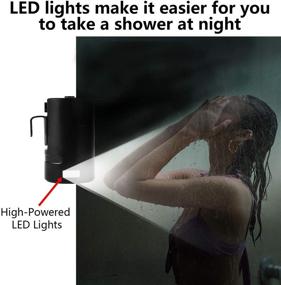 img 1 attached to 🚿 Portable Outdoor Shower with 2 Flow Modes, 4400mAh Battery Powered Shower Pump for Hiking/Backpacking, Travel, Beach, Pet, Flowering – IPX7 Waterproof & USB Rechargeable Camping Shower with 3 LED Lights…