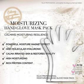 img 1 attached to 🧤 Dlux Professional Hand Glove Mask - 5 Pairs (10 Pcs) Moisturizing & Repairing Hand Gloves, Protein Rich Hand Mask for Anti-Aging, Cracks Repair & Whitening