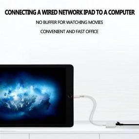 img 1 attached to 💡 Адаптер сети Ethernet LAN Lightning в RJ45 с портом для зарядки для моделей iPhone и iPad - 100 Мбит/с с функцией Plug and Play для зарядки