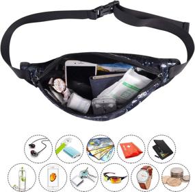 img 2 attached to Abberry Unisex Fanny Pack - Lightweight Waterproof Waist Bag for Outdoor Activities - Adjustable Strap for Men & Women - Ideal for Travel, Running, Biking, and Sports