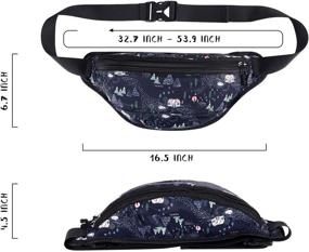 img 3 attached to Abberry Unisex Fanny Pack - Lightweight Waterproof Waist Bag for Outdoor Activities - Adjustable Strap for Men & Women - Ideal for Travel, Running, Biking, and Sports