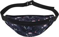 abberry unisex fanny pack - lightweight waterproof waist bag for outdoor activities - adjustable strap for men & women - ideal for travel, running, biking, and sports logo