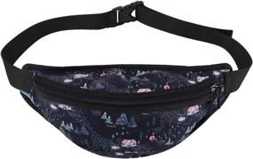 img 4 attached to Abberry Unisex Fanny Pack - Lightweight Waterproof Waist Bag for Outdoor Activities - Adjustable Strap for Men & Women - Ideal for Travel, Running, Biking, and Sports