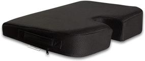 img 4 attached to ✈️ TravelMate Large Medium-Firm Wellness Seat Cushion - Optimal Comfort for Traveling - 17 x 13 x 3 inches