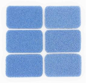 img 3 attached to SINKOLOGY SSCRUB-101-6 Breeze Silicone Scrubber Pack of 6 Sponges, Blue - Non-Scratch, Odor Resistant, Highly Durable