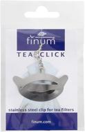 🍵 stainless steel tea click for enhanced filtered tea bags - finum logo