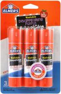 📚 elmer's disappearing purple school glue sticks, 0.77 oz - 3 sticks per pack (e562) - convenient & reliable school glue for projects logo