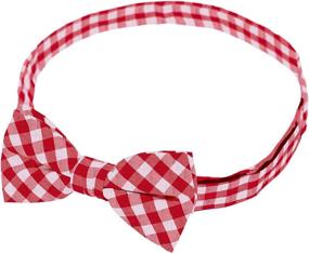 img 1 attached to Jacob Alexander Boys Gingham Bow Boys' Accessories at Bow Ties